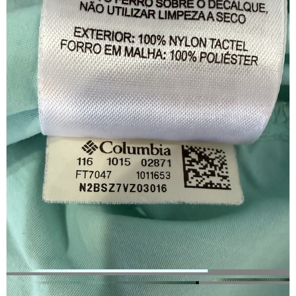 Columbia Fishing Shirt Mens 3XL/3XT PFG Short Sleeve Omni-Shade Mint Green Tee - Picture 12 of 14